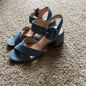 J.Crew blue Heels